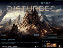 Tablet Screenshot of disturbed1.com